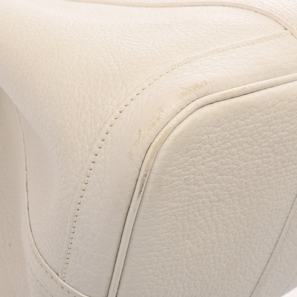 HERMES Garden Party PM White □N Stamp (circa 2010) Women's Negonda Handbag - Picture 7 of 11